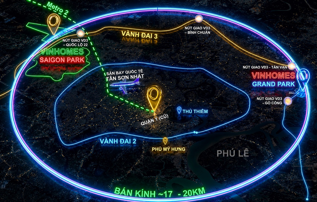 Vinhomes Saigon Park tiếp cận đa tiện ích ngoại khu